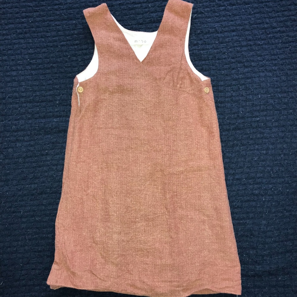 Mabo Herringbone Kids Wrap Dress